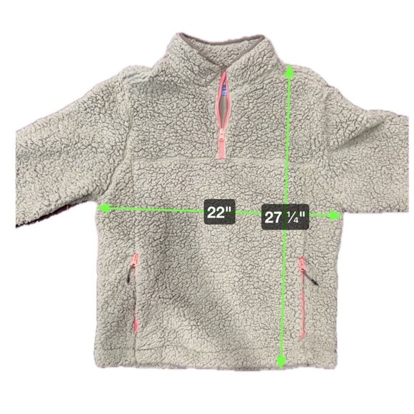 Chubbies Lasso Mens Olive Green Sherpa Pullover Jacket Coral Zippers Sz L - Picture 9 of 9